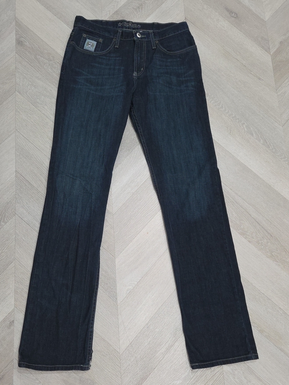Cinch Western Denim Jeans Dark Wash Classic Fit 31x36